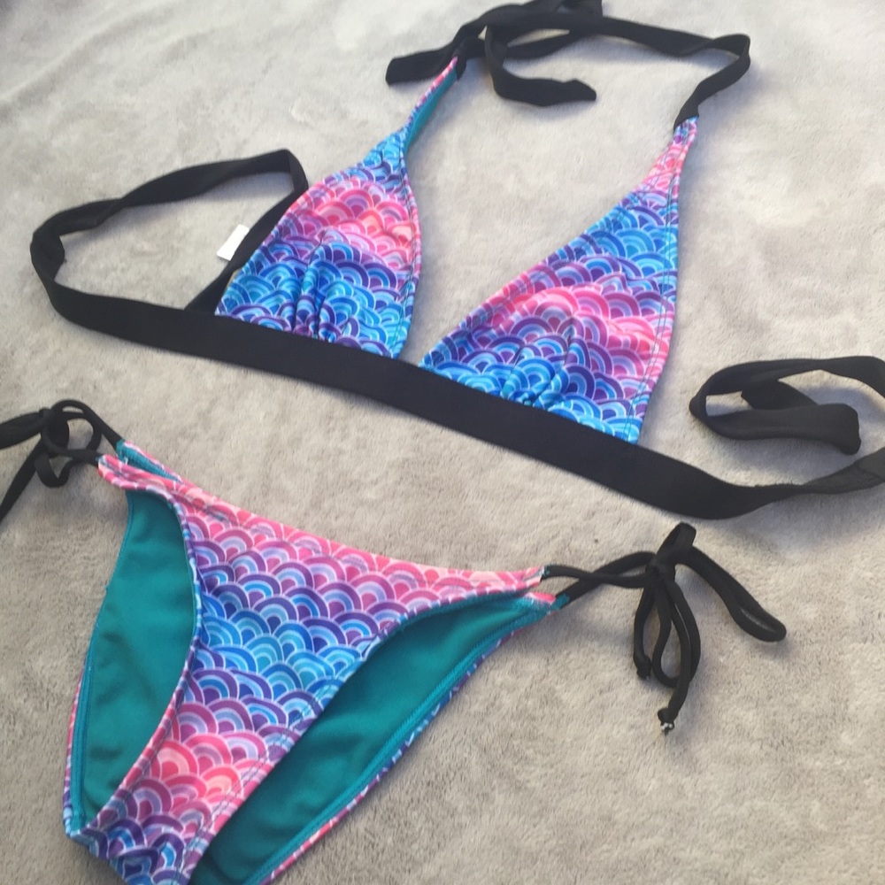 Evil Octopus String Tie Bikini Full Set - Size Sm - image 2